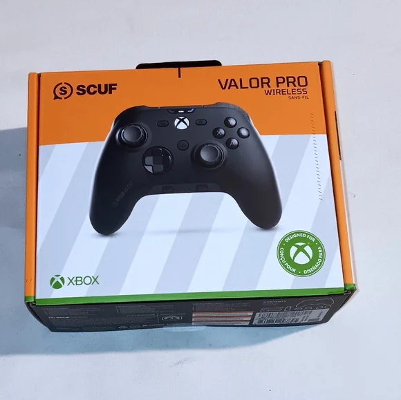 Wireless Controller - Black with Orange Accents Controllers